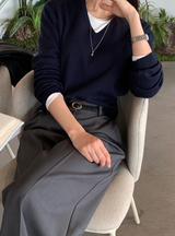 Knits Classic V-Neck Knit / 10 colors