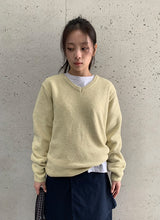 ケウユウールVネックニット