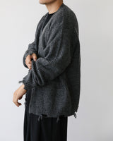 LIF OVER DAMAGE CARDIGAN