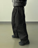 Prime nine wide denim pants