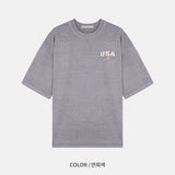 LMN リオUSAピグメント半袖Tシャツ (4 colors)