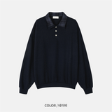 Celine Double Collar Knit (3 Colors)