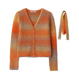 Midnight gradation cardigan