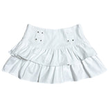 ラブスタデッドカンカンプリーテッドレイヤードミニスカート&ベルトセット (3 colors)