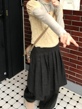 レインドットスカートパンツ