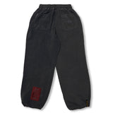 Insideout Docking Pigment Washed Wide Jogger Pants Charcoal