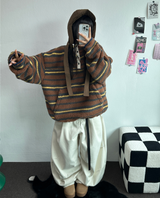 TWO PINTUCK RIVET BELT BALLOON LONG PANTS 🤎🖤💙3COLOR