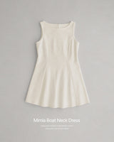 Mimia boat‑neck dress