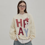 HAPPY Patchwork Sweatshirt