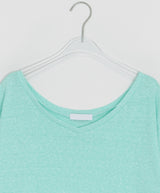 ハボイルルーズフィットVネックスラブ半袖Tシャツ