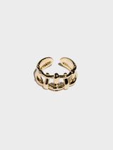 マルチハッシュタグオープンリング (Gold)