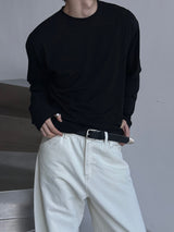Basic crop long sleeves(4color)