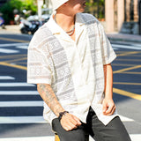 Openwork Cuban shirt