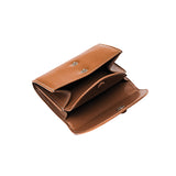 DOT TWO POCKET Coin & Card Wallets cognac wood