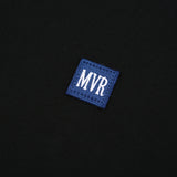 MVR PATCH LOGO SLEEK HOODIE SWEATSHIRT BLACK