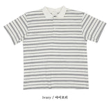 No.1231ストライプカラーハーフTシャツ (4color)