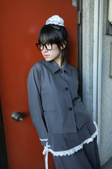 bigribbon jacket(gray)