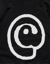 AT SYMBOL APPLIQUE HOODIE BLACK