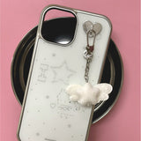 Key Charms SET) Lovely Angel Kitten MagSafe iPhone Case 