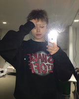 Lettering Paint Cropped Sweatshirt (3c)