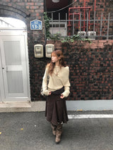 オカオフショルダーフーディー