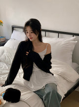Jewel Mohair Knit Cardigan (2color)