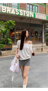 three-piece T-shirt sleeveless skirt set (3 SET)