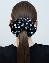 LEOPARD SCRUNCHIE_BLACK