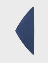 KNIT TRIANGLE SCARF (BLUE)