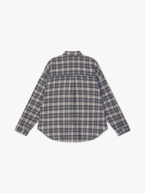 フラネルチェックシャツ (GREY)