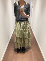 Charlotte Tiered Long Skirt (2color)