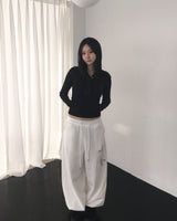 Cross stud jogger pants