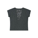 Grunge Claw Camo Eyelet Tee - Charcoal
