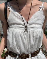 Ribbon blouse top