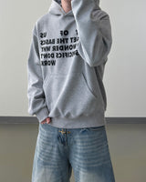 Stay Lettering Cropped Hoodie