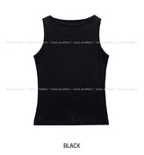 [U-BASIC] Lensi Ribbed Boat Neck Sleeveless