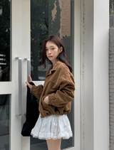 #TK Suede Zip-up Blouson (3color)