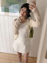 Rivet Basic A-line Mini Skirt Pants (2color)