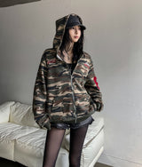 Roho Numbering Patch Overfit Hooded Zip-Up