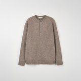ストイックヘンリーネックウールニット(4 Colors)