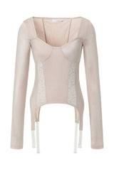 Lace garter top