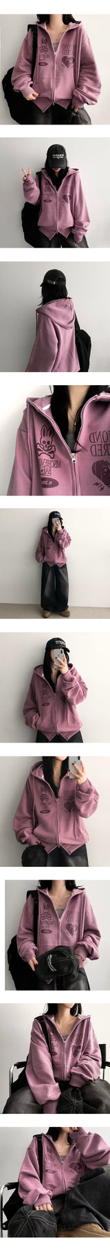 Dus Zuri Two-Way Hooded Zip-Up