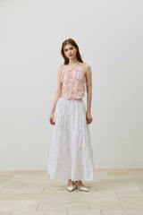 REVE CORSET SMOCKED TOP / PINK
