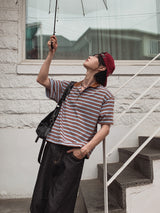 Riddle Stitch Bermuda Denim Pants
