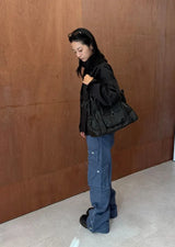 (2-way) VINTAGE POCKET LEATHER BAG
