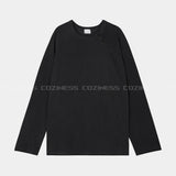 オウンピグメントラグランボタンTシャツ (2 colors)