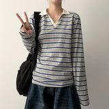 Pearlo Stripe Dangara Cara Long Sleeve T-shirt
