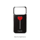 [MADE]heart lollipop MagSafe Glass Silver Bumper phonecase