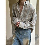 [S/S] マルチストライプオーバーフィットシャツ（3色）