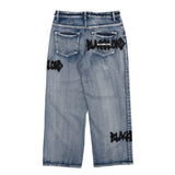 BBD Graffiti Metal Logo Denim Pants (Smoke Blue)